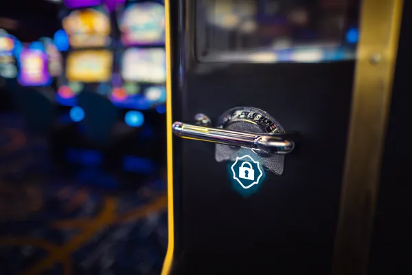 A glamorous woman holding casino chips in a neon-lit environment, representing the premium online casino atmosphere of 786BED.
